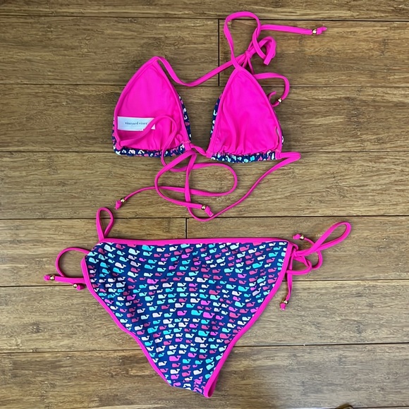 VINEYARD VINES 2pc String Bikini Swimsuit sz XS - Picture 4 of 8